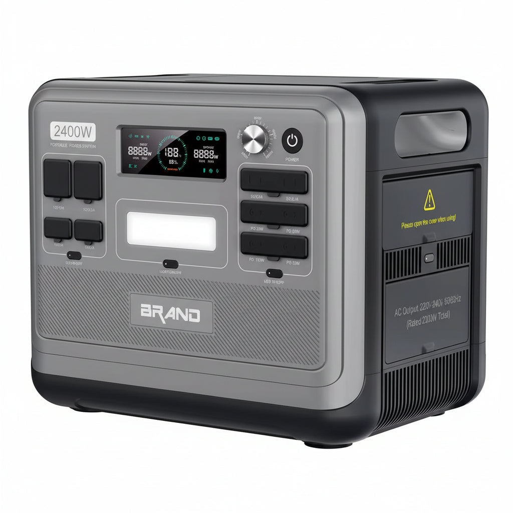 Emergency Energy Storage Supply Solar Generator Battery Backup Emergency Camping Outdoor 2400W Portable Powerstation