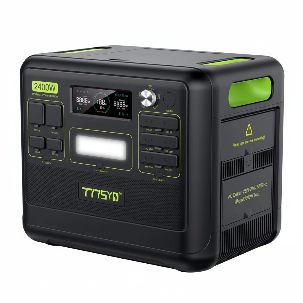 Emergency Energy Storage Supply Solar Generator Battery Backup Emergency Camping Outdoor 2400W Portable Powerstation