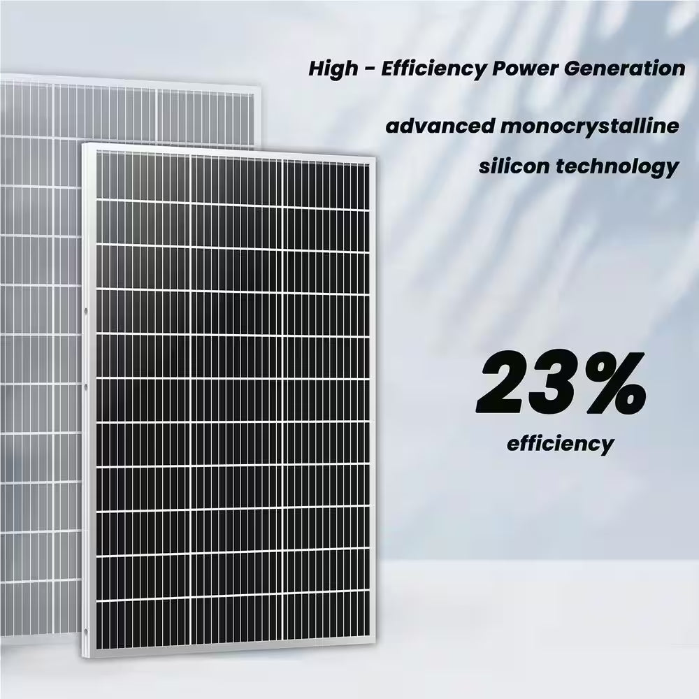 ELITE 3600-Watt/5760W Peak Push Button Start Solar Powered Portable Generator with Two 100W Solar Panels