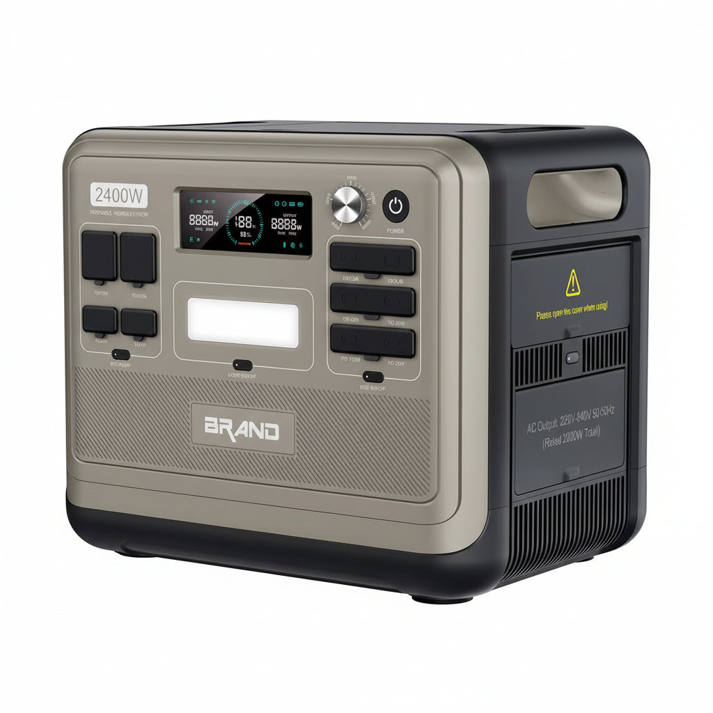 Emergency Energy Storage Supply Solar Generator Battery Backup Emergency Camping Outdoor 2400W Portable Powerstation